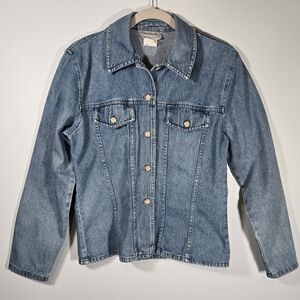 Vintage Stonebridge Women's Denim Jacket‎ Size 8 Retro Layering Piece